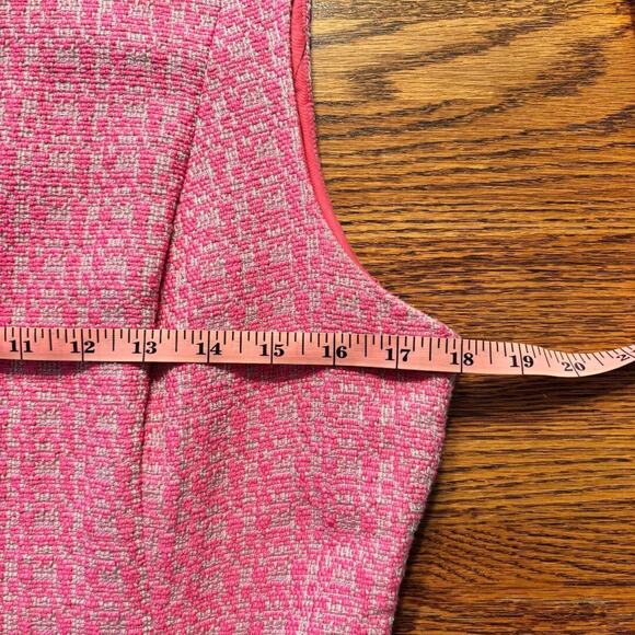Calvin Klein A line Sleeveless Pink Midi Dress Size 10 Preppy - Picture 6 of 11